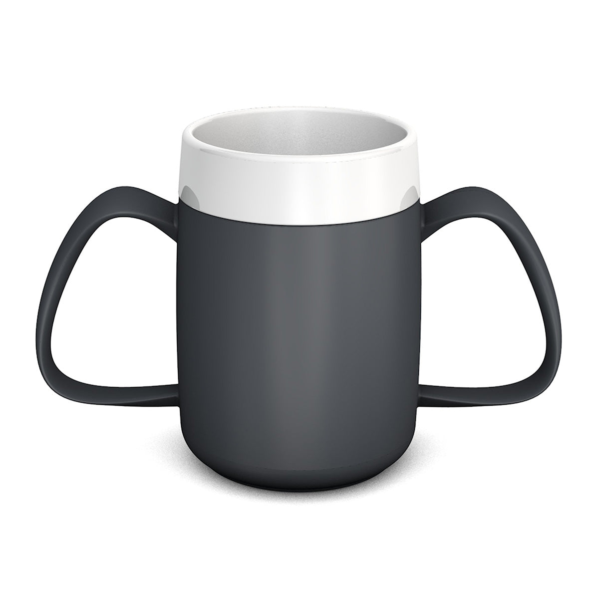Two Handled Mug with Internal Cone - Anthracite